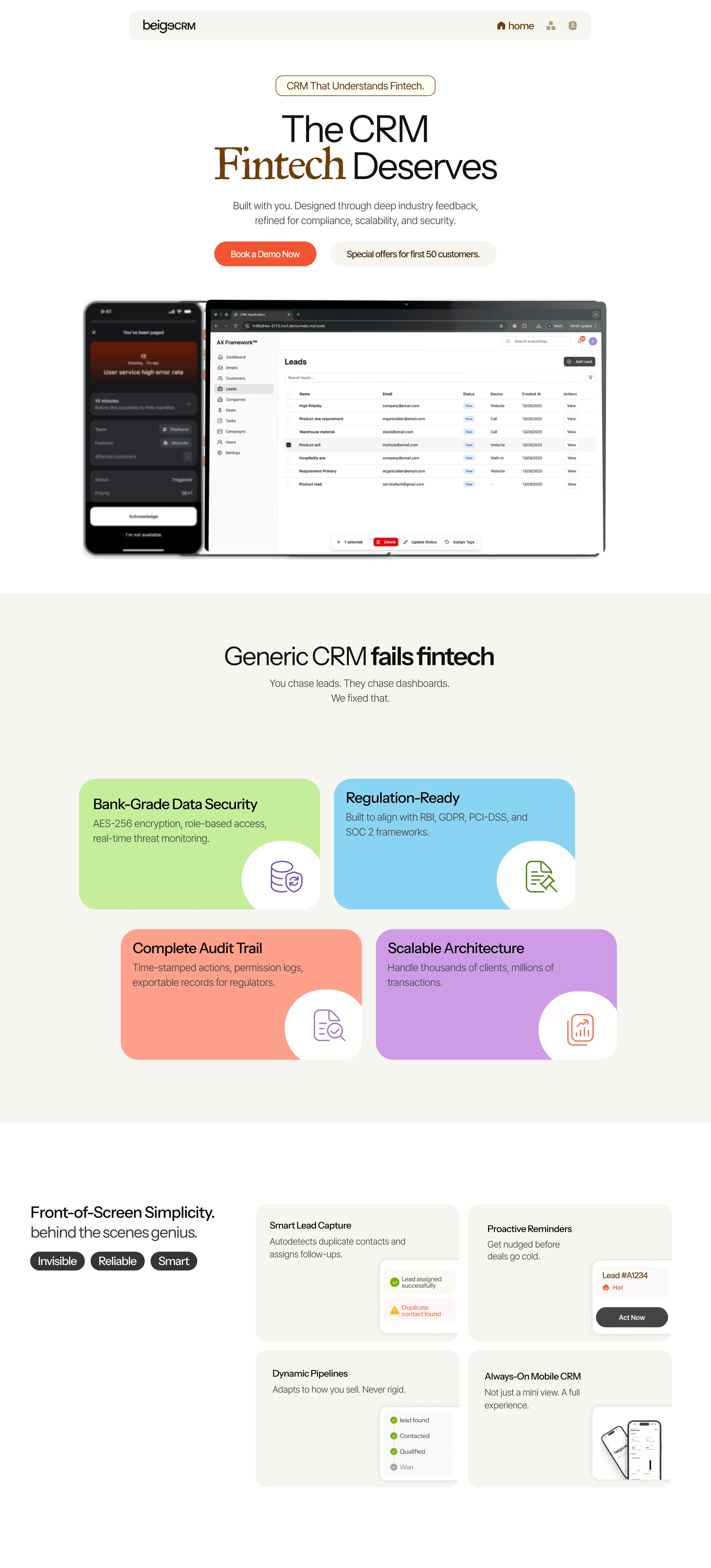 Beige CRM Affiliate Program Illustration