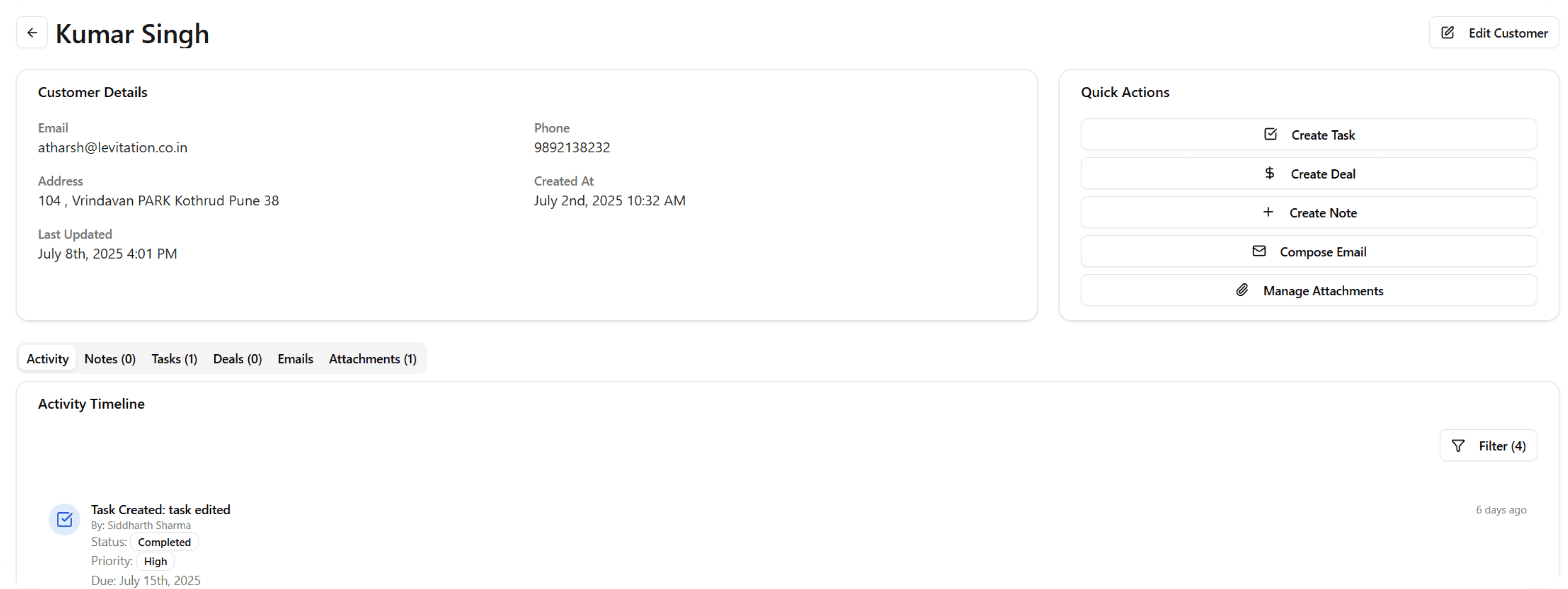 Customer Demo
