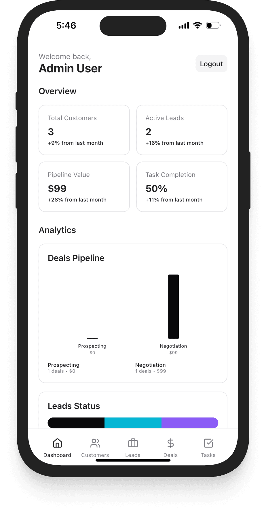 Mobile CRM Demo